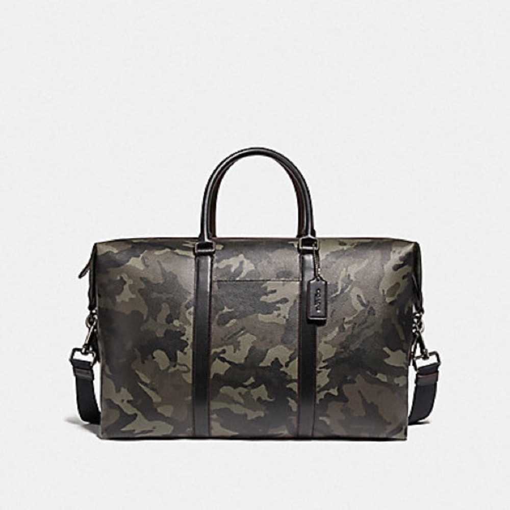 NEW ‼️ COACH MEN TREKKER BAG WITH CAMO PRINT